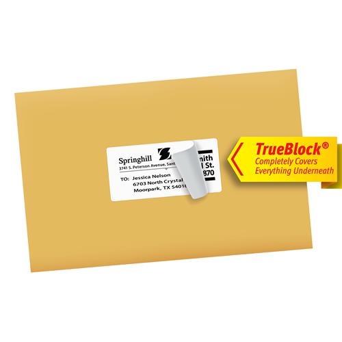 Avery TrueBlock Matte White Rectangle Labels - 0.5x1.75 Inches, 600 Labels For Laser/Inkjet, Perfect For Packaging & Products