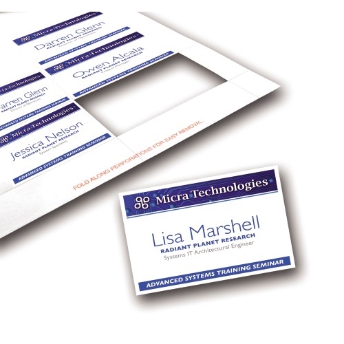Avery Name Badge Insert Refills 2 1 4 X 3 1 2 400 BX WB Mason