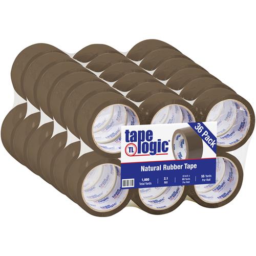 Clear Tape Logic® PVC Natural Rubber Tape 2 Mil 6 PACK 2" x 110 yds 