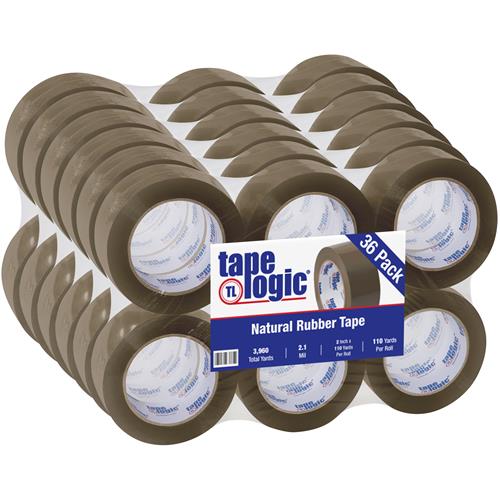 36 Rolls Tan PVC Carton Sealing Packaging Packing Tape 2.1 Mil 2" x 110 Yards 