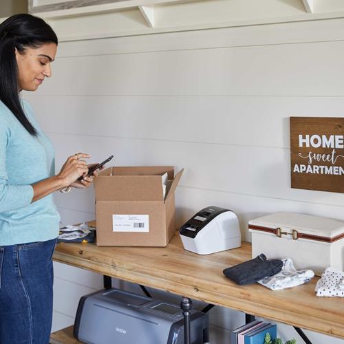 Brother Ultra Flexible Bluetooth Label Printer, QL-820NWBC, 2.3