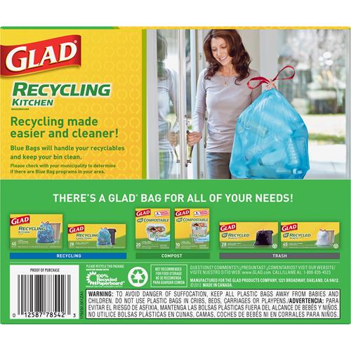 glad blue bolsas