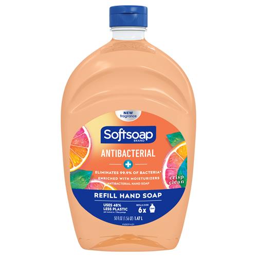Softsoap® Antibacterial Liquid Hand Soap Refills, Crisp Clean, 50 oz