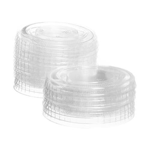 Chef's Supply Cup Lid, Fits 1 oz, Plastic, Clear, 2500/Case - W.B. Mason