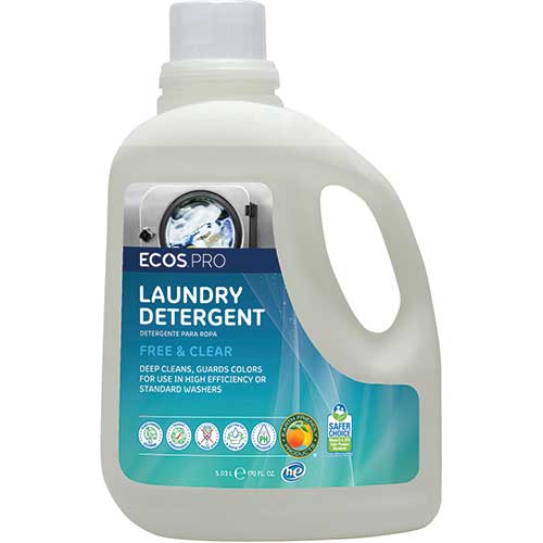 Détergent à lessive ECOS® PRO 2X, clair libre, 170 oz. - WB Mason