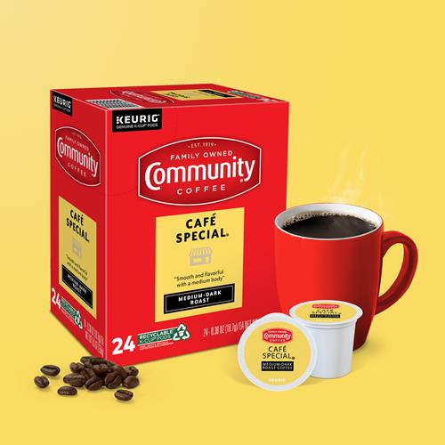 Community Coffee Café Special K-Cup Pods, Medium-Dark Roast, 24