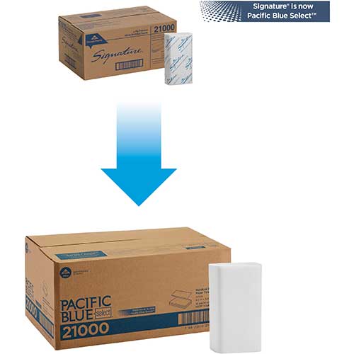 GP Signature 21000 White 2-Ply Premium Multifold Paper Towel New!! Full Case 