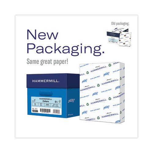 Hammermill Colored Paper, 20lb Blue Copy Paper, 8.5" x 11", 1 Ream, 500