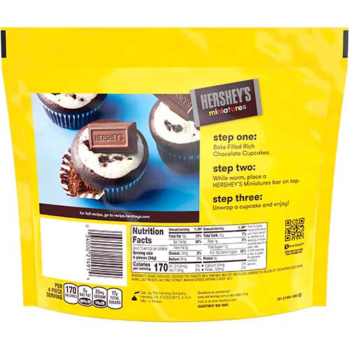 Hershey's® Miniatures, 17.6 oz Bag - WB Mason