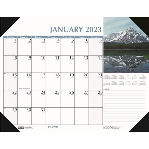 House of Doolittle Earthscapes Scenic Desk Pad Calendar, 18 1/2" x 13