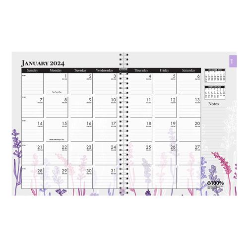 House of Doolittle 100 Recycled Wild Flower Monthly Weekly Planner, 7