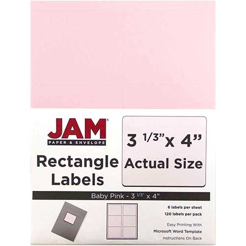 JAM Paper Shipping Address Labels, Large, 3 1/3