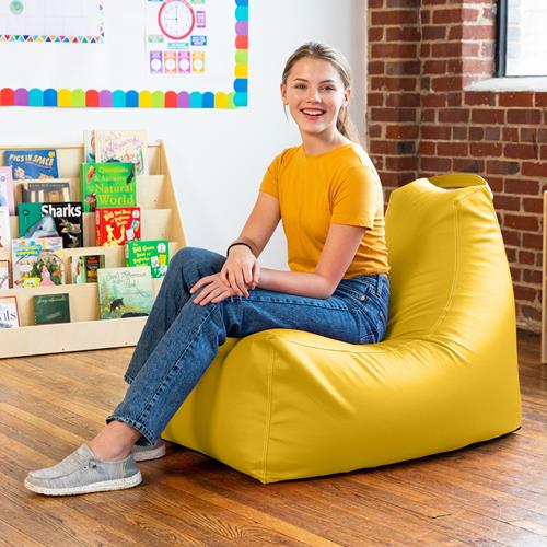 Jaxx Bean Bag Chair, 36 in L x 30 in W x 28 in H, Large, Vinyl