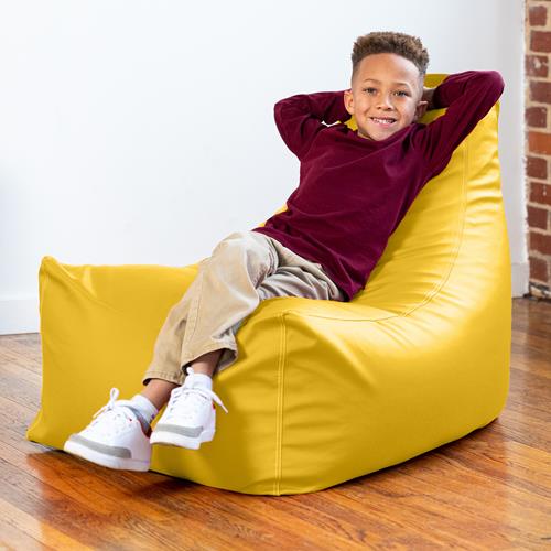 ビーズシェルバンブーBOX ② L Jaxx Bean Bag Chair, 36 in L x 30 in W x 28 in H, Large, Vinyl