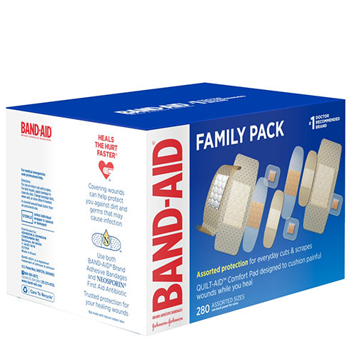 BAND-AID® Adhesive Bandage Family Variety Pack, Assorted Sizes, 280/Box ...