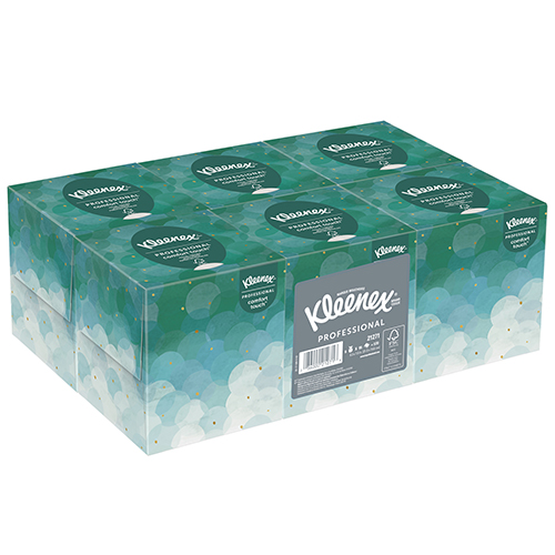 95 Tissues /Box Kleenex Professional Facial Tissue Cube for Business 36 Boxes / Case 21270 Upright Face Tissue Box 3,420 Tissues / Case Kimberly-Clark Professional 