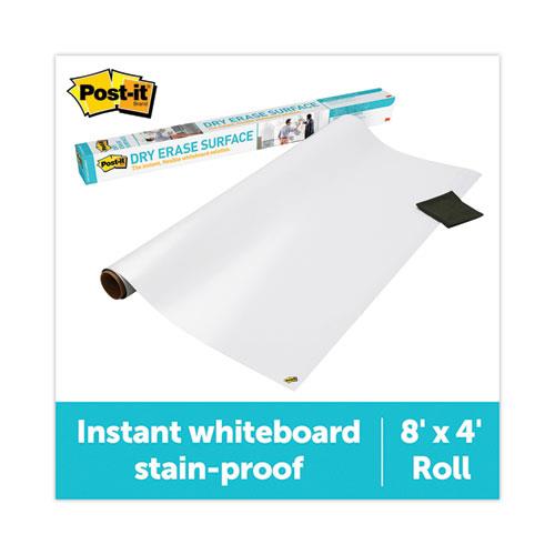 Postit® SelfStick DryErase Surface, 96" W x 48" H, White WB Mason
