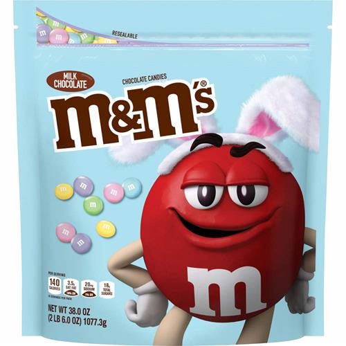 M & M's Milk Chocolate Easter Candy, 38 oz Bag WB Mason