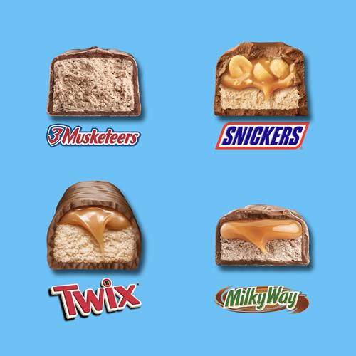 Mars Mini Variety Pack, Milky Way, 3 Musketeers, Snickers, Twix