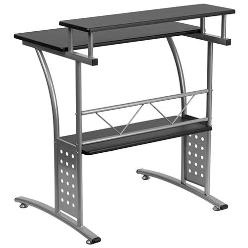 Flash Furniture Computer Desk, Clifton Black - WB Mason