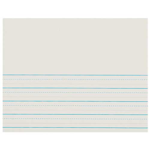 Pacon® D'Nealian Picture Story Ruled Newsprint Paper, 11" x 81/2", 500