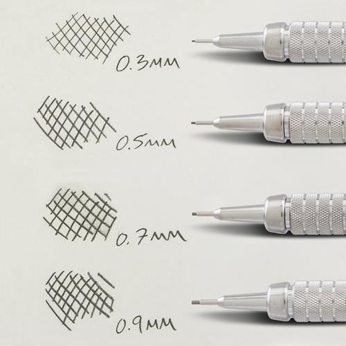 thumbnail image 2 of Pentel GraphGear 500 Mechanical Drafting Pencil - 0.7mm - Blue Barrel - Pack Of 4 2 of 4