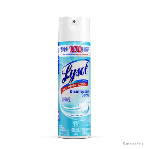 Lysol® Brand Disinfectant Spray 19 Oz Aerosol Can Crisp Linen® Scent Wb Mason 7902