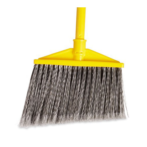Rubbermaid® Commercial Angled Large Broom, Poly Bristles, 46 7/8" Metal