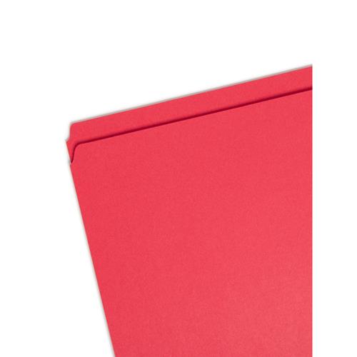 File Folder Reed Smead File Folders, Straight Cut, Reinforced Top Tab, Letter, Red, 100 ...