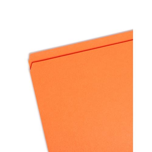 Smead File Folders, Straight Cut, Reinforced Top Tab, Legal, Orange ...