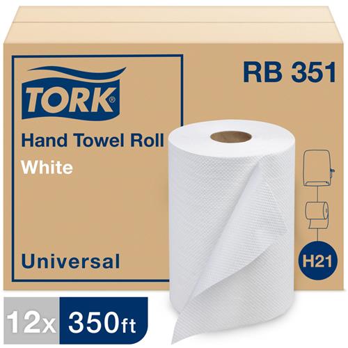 Tork Universal Hardwound Roll Towel 1-ply 7 4/5" Wide x 350ft Natural 12/Ct