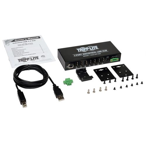 Hub USB 2.0 4 ports - Hub USB-A industriel en métal - Hub