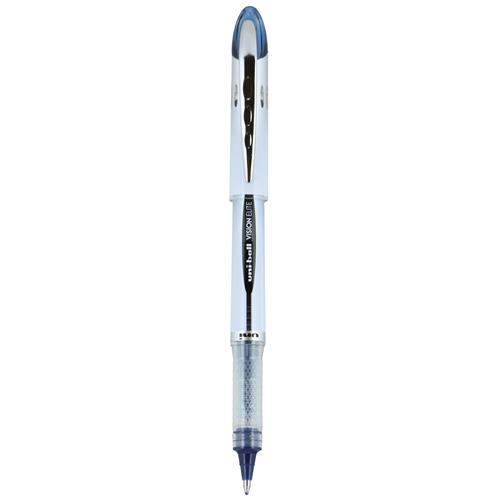 0.5mm Blue/Black uni-Ball Vision Elite BLX Infusion Rollerball Pens 12 Count Micro Point 