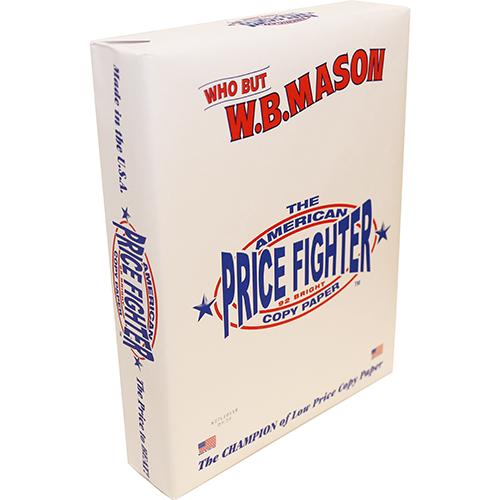 W.B. Mason Co. Copy Paper, 92 Bright, 20 Lb., 8 1/2 X 11, White, 5000 ...