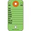Auto Supplies Colored Key Tags, CT-5, Green, With Rings, 500/BX Thumbnail 1