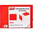 JAM Paper Accordion Folder, 13" Pocket Plastic Expanding File, 9" x 13", Red Thumbnail 2