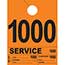 Auto Supplies Dispatch Number Service Tags, 4 Part Heavy Bright, Orange, 1000-1999, 1000/PK Thumbnail 1
