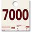Auto Supplies Dispatch Number Service Tags, Heavy Stock, Side Padded, 7000-7999, 1000/PK Thumbnail 1