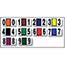 Auto Supplies Color Code Ringbook Numbers, 0-9, 10/PK Thumbnail 1