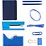 JAM Paper Complete Desk Kit, Blue, 8/PK Thumbnail 3