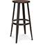 OFM™ Edge Series Wood Stool, Backless Stool with Steel Foot Ring, 30", Walnut Thumbnail 1