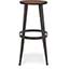 OFM™ Edge Series Wood Stool, Backless Stool with Steel Foot Ring, 30", Walnut Thumbnail 10