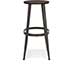 OFM™ Edge Series Wood Stool, Backless Stool with Steel Foot Ring, 30", Walnut Thumbnail 6