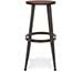 OFM™ Edge Series Wood Stool, Backless Stool with Steel Foot Ring, 30", Walnut Thumbnail 5