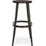 OFM™ Edge Series Wood Stool, Backless Stool with Steel Foot Ring, 30", Walnut Thumbnail 4