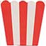 JAM Paper Popcorn Box, 3" x 3", Red Striped, 10/PK Thumbnail 3
