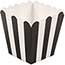 JAM Paper Popcorn Box, 3" x 3", Black Striped, 10/PK Thumbnail 1
