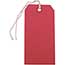 JAM Paper Gift Tags with String, 4 3/4" x 2 3/8", Red, 100/BX Thumbnail 1