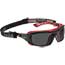 Bollé Safety Ultim8 Safety Glasses/Goggles, Black/Red Temples, Smoke Lens Thumbnail 1