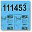 Versa-Tags™ Consecu-Tags, Form #226, Blue, With Numbering, 125/BX Thumbnail 1